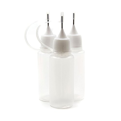 E-Liquid (E-Juice) Bottle with Needle Drip Tip LDPE Plastic Empty Bottle - 15 PACK