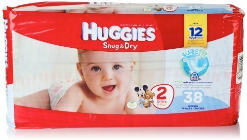 Huggies Diapers Snug & Dry Disney Size 2 (12 - 18 Lb) - 38 CT by Huggies