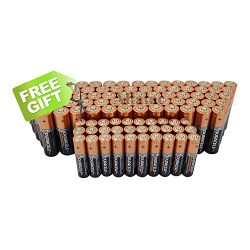 Duracell DuraLock Coppertop Alkaline Batteries - Plus Free Gift - Choose Your Pack (60 AA + 20 AAA)