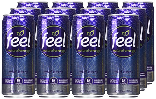 FEEL Natural Energy Drink Wild Berry (Pack of 12)