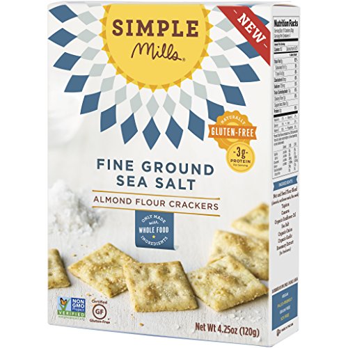 Simple Mills Almond Flour Crackers, Fine Ground Sea Salt, 4.25 Oz thumbnail