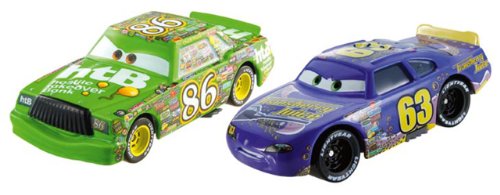 Disney World of Cars Diecast Vehicle 2-Pack: Chick Hicks & Transberry Juice No. 63