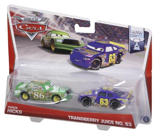 Disney World of Cars Diecast Vehicle 2-Pack: Chick Hicks & Transberry Juice No. 63 thumbnail