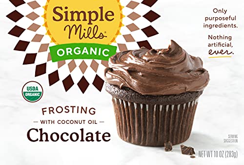 Simple Mills Organic Frosting, Chocolate - Gluten Free, Vegan, Made with Organic Coconut Oil, 10 Ounce (Pack of 3) thumbnail