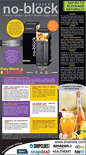 Natural Herbal Supplement for Heart,Brain,Immunity & Daily Health [SHARRETS NUTRITIONS NO-BLOCK ] Juice of Apple Cider Vinegar , Garlic, Ginger, L thumbnail