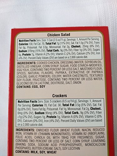 Brunswick Tuna Salad & Chicken Salad with Crackers Ready to Eat Snack Kit 3.0 Oz Each (8 Ct) thumbnail