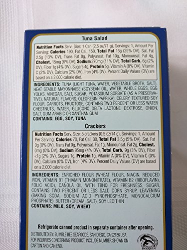 Brunswick Tuna Salad & Chicken Salad with Crackers Ready to Eat Snack Kit 3.0 Oz Each (8 Ct) thumbnail