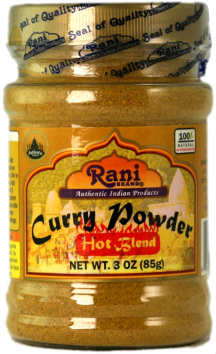 Rani Brand Rani Curry Powder Hot (11-Spice Authentic Indian Blend) 3oz (85g) Pet Jar ~ All Natural Salt-Free Vegan No Colors Gluten Friendly