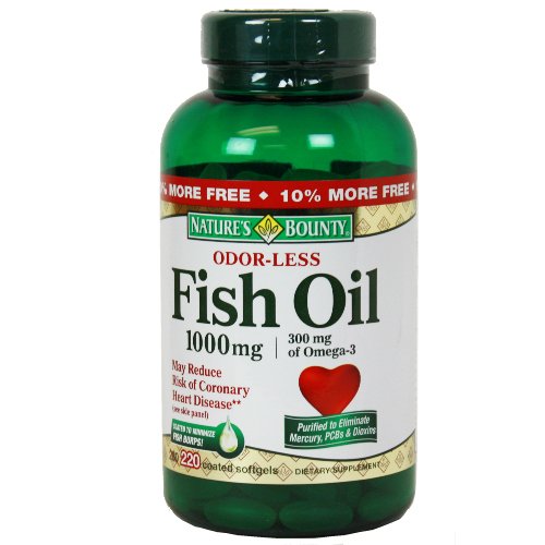 Nature's Bounty, Odorless Fish Oil 1000mg - 200 Softgels