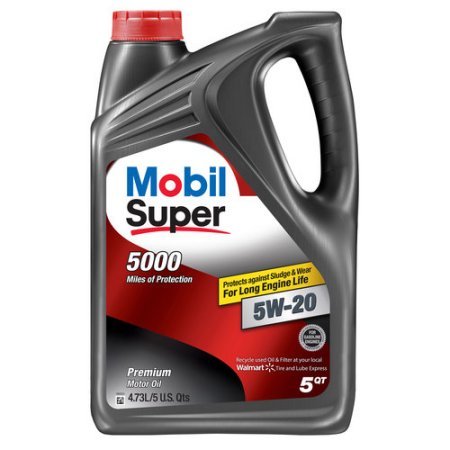 Mobil Super 5W-20 Conventional Motor Oil 5 Qt.