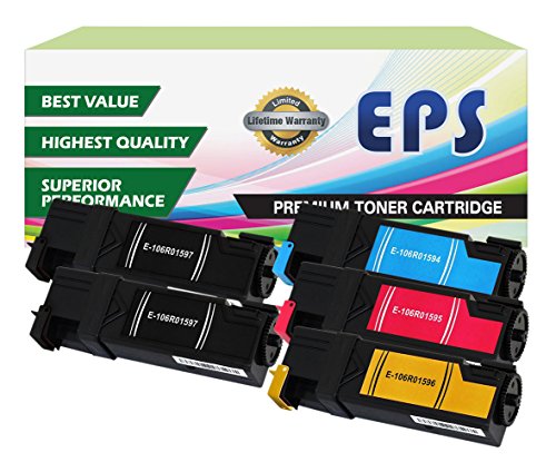 EPS Replacement 5PK Toner Set for Phaser 6500, Phaser 6500DN, Phaser 6500N, WorkCentre 6505, WorkCentre 6505DN, WorkCentre 6505N (2 BK, 1 Cyan, 1 Mage