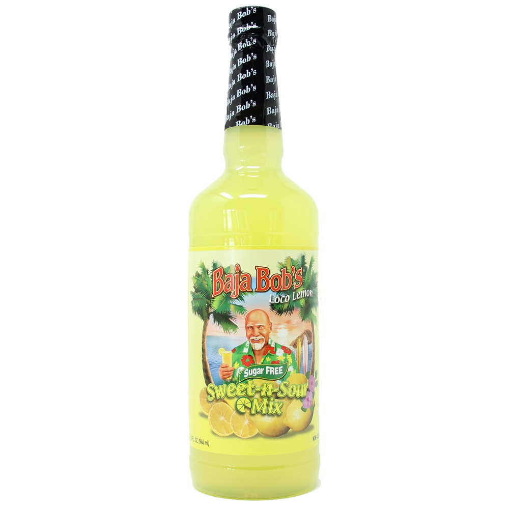 Baja Bobs  Beverages Other  - Loco Lemon 32-Oz. Sweet-N-Sour Cocktail Mix