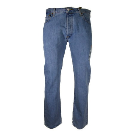 Levis 501 Original Fit Jeans Straight Leg Button Fly Light Stoash 0134 38x30