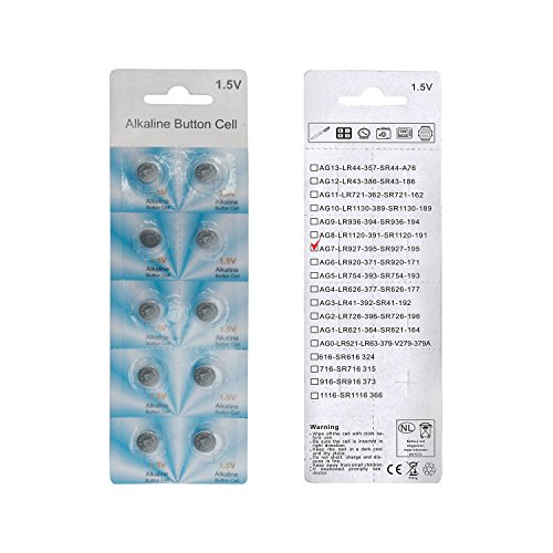 10BAG7 Multipurpose Alkaline Button Cell Battery 1.5V LR927 Long Lasting Reliable Coin Battery, Pack of 10
