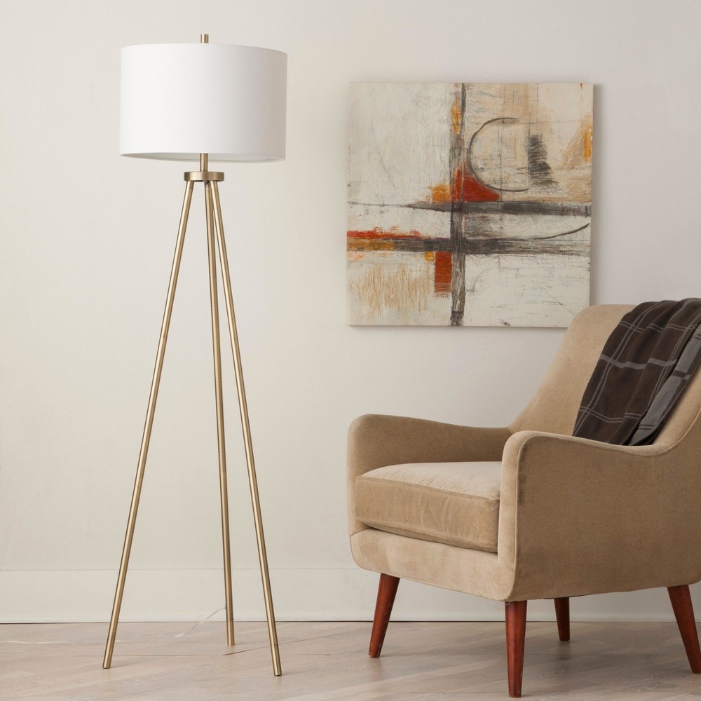 Tripod Floor Lamp - Antique Brass - ThresholdTM