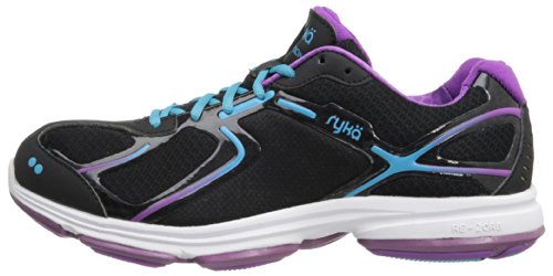 RYKA Women's Devotion Walking Shoe,Black/Dark Purple/Light Blue,10 M US thumbnail