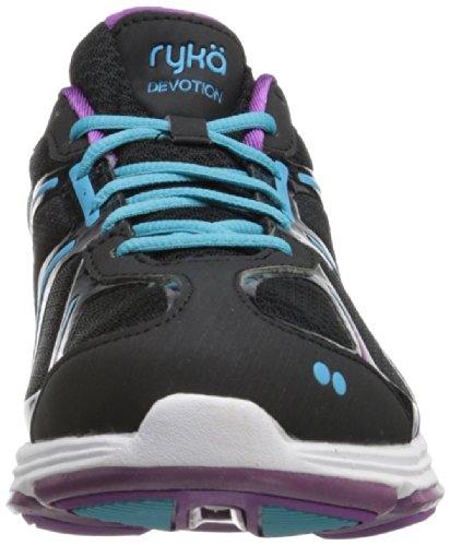 RYKA Women's Devotion Walking Shoe,Black/Dark Purple/Light Blue,10 M US thumbnail