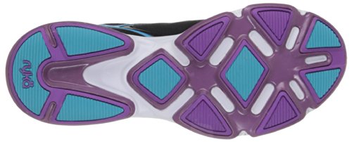 RYKA Women's Devotion Walking Shoe,Black/Dark Purple/Light Blue,10 M US thumbnail