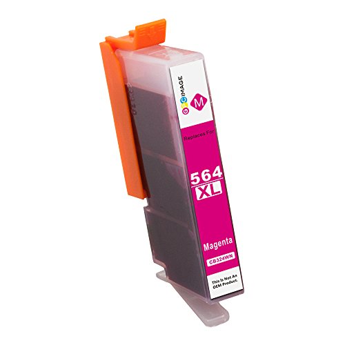 GPC Image Compatible Ink Cartridge Replacement for HP 564XL 564 XL to Use with DeskJet 3520 3522 Officejet 4620 Photosmart 5520 6510 7520 7525 (4 Blac thumbnail