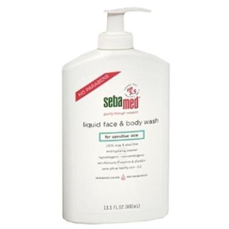 Sebamed Paraben-Free Liquid Face and Body Wash with Pump PH 5.5 Dermatologist Recommended Mild Hydrating Cleanser for Sensitive Skin 13.5 Fluid Ounces