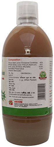 JEEVAN RAS Wheat Grass & Giloye Stem Swaras Herbal Juice (1 Ltr) thumbnail