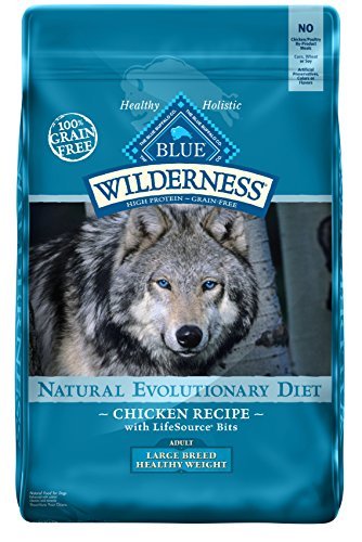 Wilderness by Blue Buffalo Healthy Weight Chicken Recipe for Adult Large Breed Dogs, 24 Lb by BLUE WILDERNESS