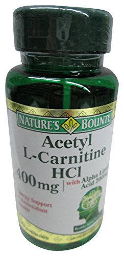 Nature's Bounty Acetyl L-Carnitine, 400 Mg, with Alpha Lipoic Acid 200 Mg, 30 Capsules (Pack of 2)