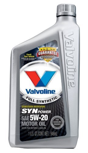 Valvoline SynPower Full Synthetic Motor Oil SAE 5W-20 - 1 Quart Bottle (Case of 6) by Valvoline