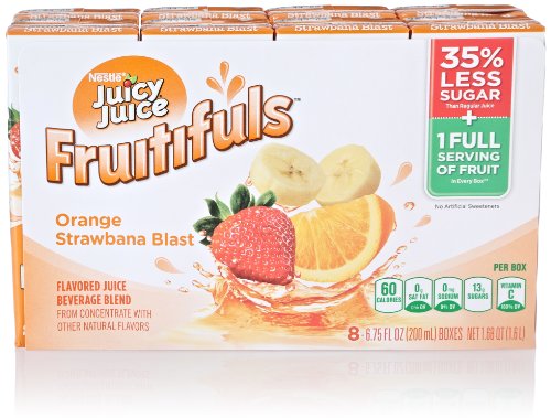 Juicy Juice Fruitifuls Orange Strawbana Blast (8 Pack, 6.75 Fl Oz Each) thumbnail