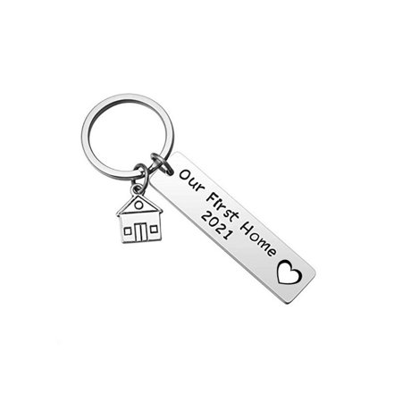 S#4723，Stainless Steel Keychain 2021 Our First Home New Home House Real Estate Giftp&4723 ZE9