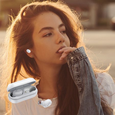 Wireless Earbuds Bluetooth in Ear Light-Weight Headphones Built-in Microphone Immersive Premium Sound with Charging Case  Uscallm #6678