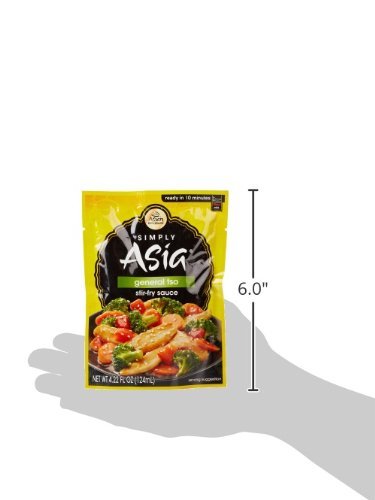 Simply Asia Stir Fry Sauce 4 Flavor Variety Bundle: (1) Sweet & Sour, (1) General Tso, (1) Spicy Kung Pao, and (1) Ginger Terikai, 4-4.43 Oz. Ea.