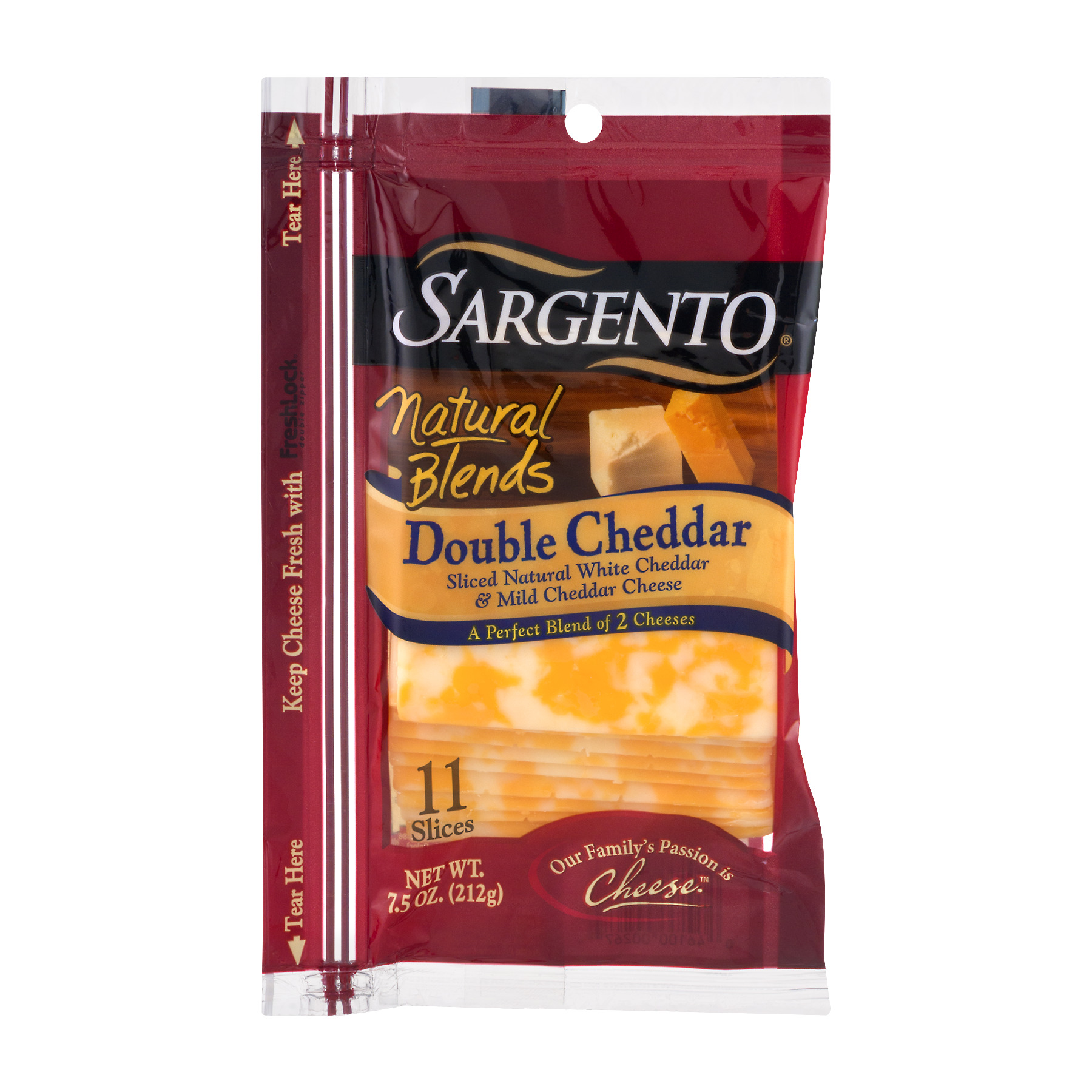 Sliced Natural White Cheddar & Mild Cheddar Cheese