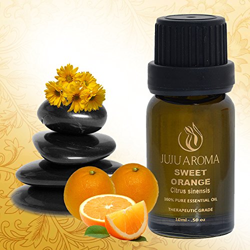 Sweet Orange Essential Oil - 100% Pure, Natural and Therapeutic Grade - 10ml - by JuJu Aroma thumbnail