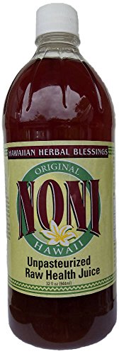Raw Unpasteurized Fermented 100% Pure Noni Juice Direct from Maui, Hawaii - 32oz - (1 Bottle) thumbnail