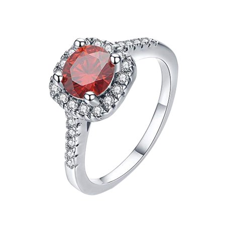 S^8532，Luxury Shiny Rhinestone Ring Simulation Gemstone Alloy Ring Jewelry Accessories Personalized Gift Ladies Birthday Vale
