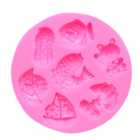 TIERPOP Fish Peanut Silicone Mold Fudge Chocolate Pudding Ice Cream Chocolate Clay Gift