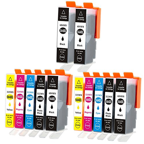 Kingway 564 564XL Replacement for HP 564 564XL Ink Cartridge Compatible with HP Photosmart 6520 5520 7525 7510 6510 5510 C410a C6380 D7560 C510a Deskj thumbnail