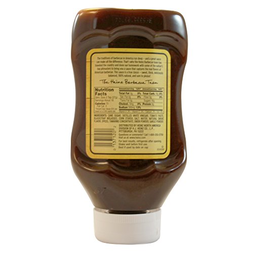 Heinz BBQ Suace - Standard Size Gourmet 100% Natural Barbecue Sauce (Classic Sweet and Thick - 2 Pack)