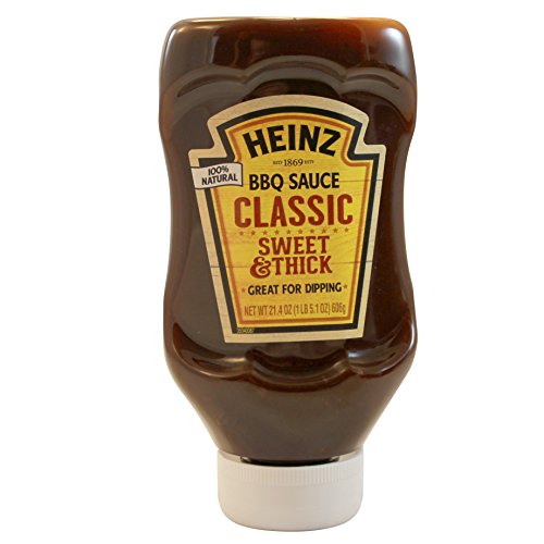 Heinz BBQ Suace - Standard Size Gourmet 100% Natural Barbecue Sauce (Classic Sweet and Thick - 2 Pack) thumbnail