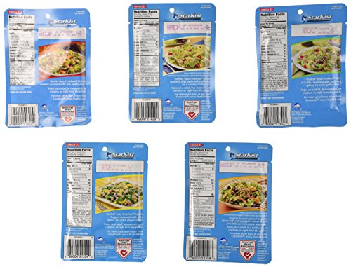 Starkist Tuna Creations Variety Bundle, Single Serve 2.6-Ounce Pouch (Pack of 5) Includes 1-Pouch Sweet & Spicy + 1-Pouch Hickory Smoked + 1-Pouch thumbnail