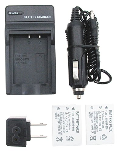 JIOOYEE Battery (2-Pack) + Charger for NYTECH DS-7210 DS7210 DS-8210 DS8210 DS-8310 DS8310 DM-6331 MH29637 MH-29637 Camera thumbnail