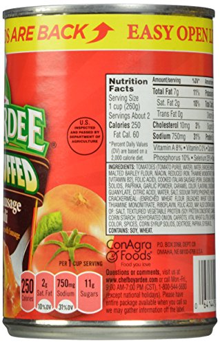 Chef Boyardee Big Overstuffed Italian Sausage Ravioli, 15-Ounce Cans (Pack of 12) thumbnail