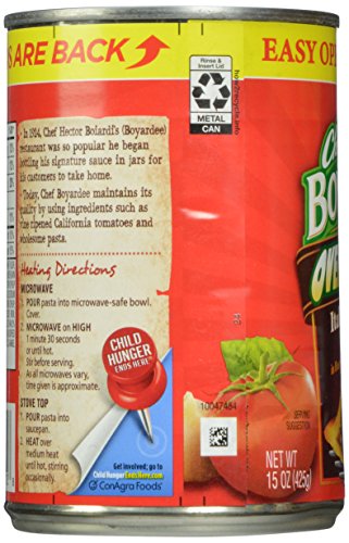 Chef Boyardee Big Overstuffed Italian Sausage Ravioli, 15-Ounce Cans (Pack of 12) thumbnail