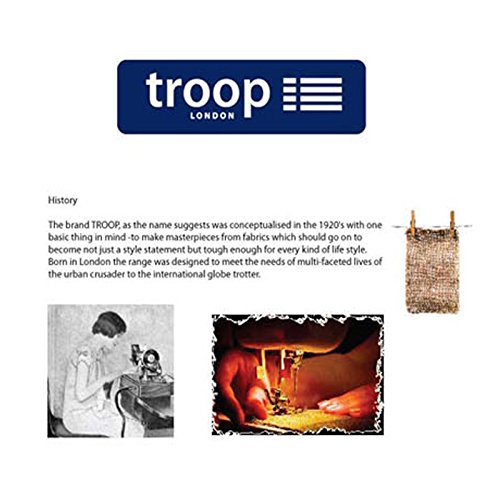 NEW Troop LONDON TRP-0255 Mini Size Backpack Unisex Premium Canvas Bag Brown thumbnail