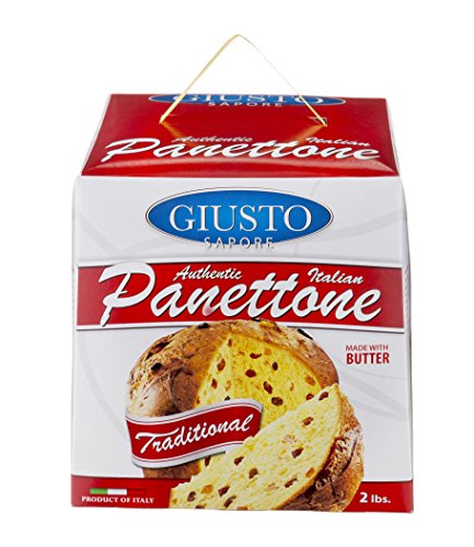 Giusto Sapore Italian Panettone Original Gourmet Bread 2Lb. - Traditional Dessert - Imported from Italy and Family Owned