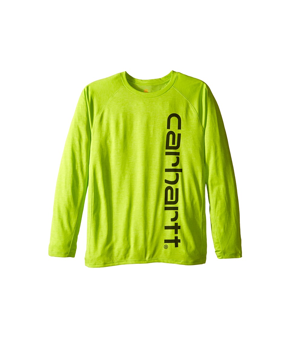 Carhartt Kids - Force Logo Tee (Big Kids) (Sour Apple Heather) Boy's T Shirt