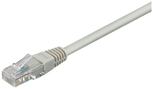 Wentronic Goobay CAT 5e Patchkabel, U/UTP, Grau, 0.5 M - CCA Kupfergemisch (68337)