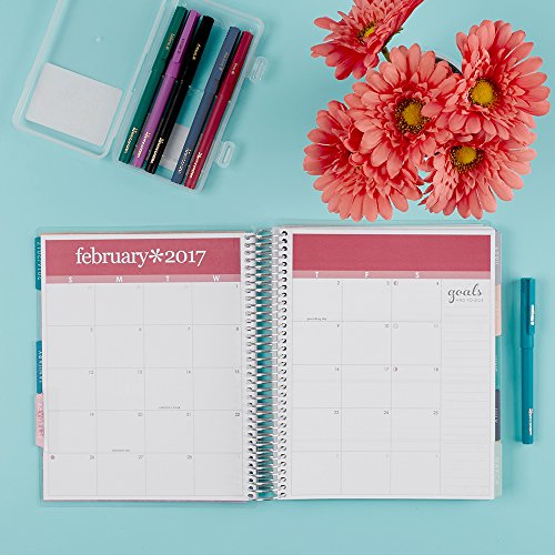 Erin Condren 12 Month 2017 Lifeplanner, Midcentury Circles, Horizontal, Colorful Interior (AMA-12M 2017 09) thumbnail