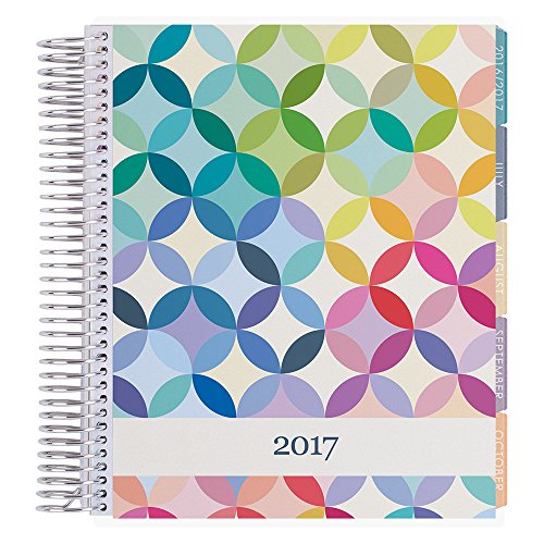 Erin Condren 12 Month 2017 Lifeplanner, Midcentury Circles, Horizontal, Colorful Interior (AMA-12M 2017 09) thumbnail